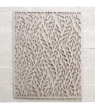Bijela drvena rešetka - Jesen dizajn-100 x 80 cm