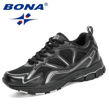 BONA 2020 New Designers Action Leather Mesh Sneakers muška sportska obuća sportska obuća za trčanje tenisice tenisice Comfy