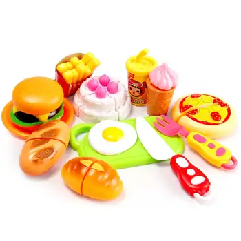 13шт dječje kuhinja rođendansku tortu igračke da se igraju minijaturni set hrane pizza voće i povrće djevojke dječji božićni poklon