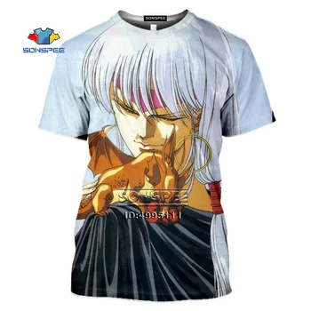 SONSPEE Anime TenKuu Senki Shurato Djevojka Kawaii 3D Print T-shirt muška ljetna majica svakodnevni негабаритная fitness košulja top vanjska odjeća