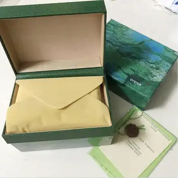Kvalitetan mala zelena kutija za satove s papirima karticama i torbama Rolexable aaa