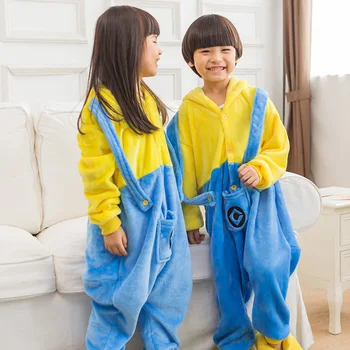 Djeca djeca životinja odijelo cosplay plava džep Halloween anime s kapuljačom Onesie kombinezon za dječaka djevojčica пижама