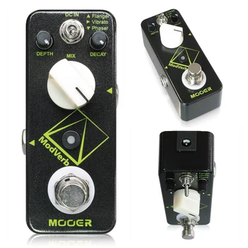 Mooer Modverb modulacija efekt odjeka papučicu električnu gitaru kontrola dubine prigušenja Флангер vibrato Фазер prekidač