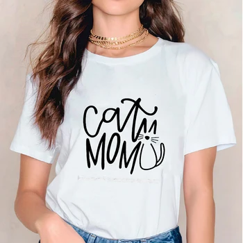 Žene 2020 uzeti mačka pas ispis ljubav crtani film 90-ih godina majica odjeća Majice ženske dame grafički ženska t-shirt odijevanje