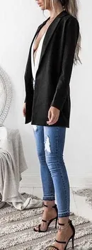 2019 nova moda žene formalne OL rad tankom crnom poslovno odijelo i kaput jakna Seksi odjeća
