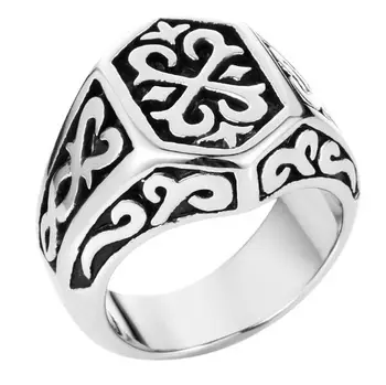 Drop Ship Size 7~13 Cool Gothic Ring 316L Stainless Steel Fashion Jewelry Polishing Punk Thor Ring