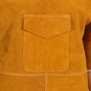 105 cm kožna pregača za zavarivanje огнезащитный zavarivač dugi rukav izdržljiva zaštitna odjeća otporna na habanje anti-Ошпаривающие pregače