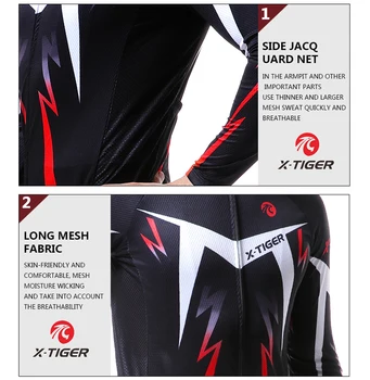 X-Tiger Pro dugi rukav Biciklizam Dres MTB biciklistička odjeća bicikl sportska odjeća kit Mayo Roupa Ropa Ciclismo za čovjeka