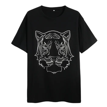 Ženska t-shirt odjeća Tiger Miss Print Women Tee Shirt Female Casual Funny Tops kratki rukav O izrez Harajuku Ladies T-shirt