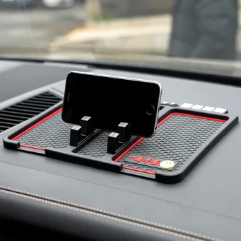 Podesiva polica za skladištenje vozila višenamjenski protuklizni tepih auto držač telefona navigacija u vožnji je ploča auto mat za pohranu ukras