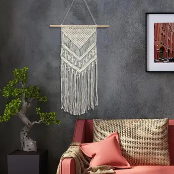Makrame zid umjetnost ručnog rada pamuk zidna tapiserija кружевным dekor hostel dar jednostavan i elegantan stil ovjes čipka