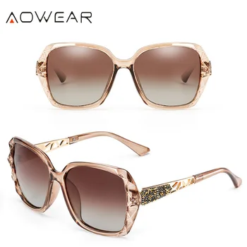AOWEAR prevelike sunčane naočale ženske polarizovana trg sunčane naočale za vozača Black Diamond ženske sunčane naočale gafas mujer de sol