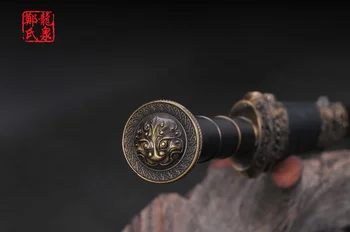 Kineski Tradicionalni Mač Ručno Kovanje Damask Preklopljene Čelik Borilačka Vještina Kuća Dekorativni Full Tang Zmaj Jian