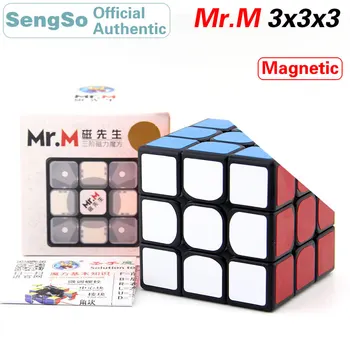 ShengShou Mr. M 3x3x3 magnetski Čarobnu kocku SengSo 3x3 magneti brzina zagonetke anti-stres edukativne igračke za djecu