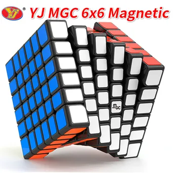 Novi YJ MGC 6x6 magnetski crna autocesta kocka YJ MGC M Stickerless 6x6x6 zagonetka Yongjun Magico kocke i igračke za djecu