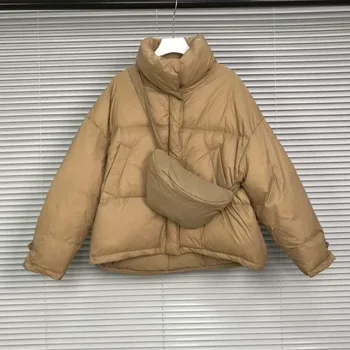 SHENGPALAE zima 2020 Nova Ženska pamučna jakna s ovratnikom-bar besplatna torba debeli topli velike dimenzije modni parkovi kaput 5A225