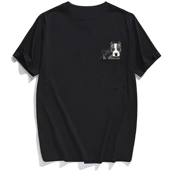 Smiješno Mike modni brand Ljeto džep Pitbull groomer tiskane majice za muškarce za žene majice hip-hop vrhovima smiješno pamuk tees