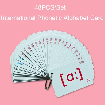 48 kom./compl. engleskom kartice Međunarodna fonetska abeceda kartice obrazovne obuke prijenosni društvene igre igračke za djecu