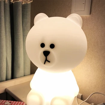 Smeđi medvjed žarulja LED dječji noćno svjetlo lampe za Božić kreativni lamparas lampe rasvjeta za dječji vrtić