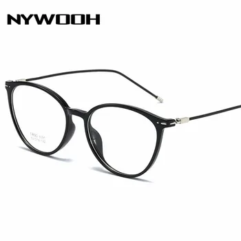 NYWOOH ultra gotove naočale Muškarci Žene TR90 prozirne naočale na recept kratkovidan naočale -1.0 1.5 2.0 2.5 4.0