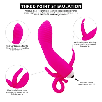 EXVOID Flirt silikonski proizvodi za odrasle G-spot maser seks-igračke za žene klitoris i G-točku anal trostruki stimulans dildo vibrator