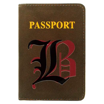 Cool Death Note znak tisak žene muškarci cover putovnice umjetna koža putovanja ID nositelj kreditne kartice džep torbe novčanik