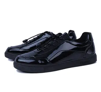 Nove muške вулканизированные cipele na otvorenom crne tenisice lagani prozračni udobne muške lakirana kožna obuća sportska obuća treneri