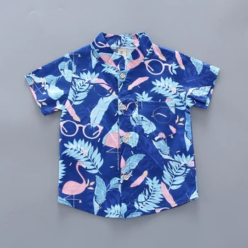 Ljetna odjeća komplet Baby Boys košulja kratkih rukava majice+ kratke hlače komplet odjeće Baby Boy Flamingo Print Odjeca Sets