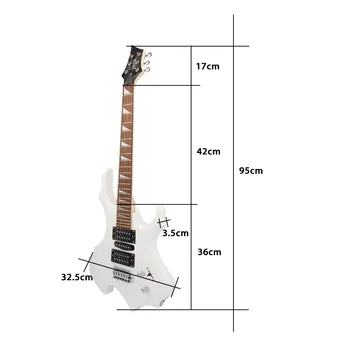 39 inčni komplet električna gitara u Punoj veličini novak starter kit Lipa 6 struna gitara s torbicom Pick Capo audio kabel EGT03