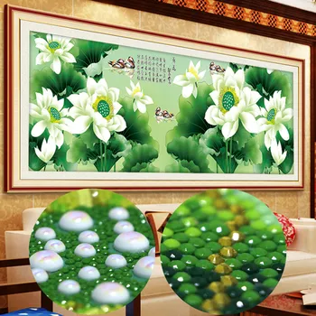 Poseban oblik je Dijamant slikarstvo parcijalne cvijeće cijele mozaik izvlačenja cubo de bordado diamante naljepnice za zid 5D Lotus duck