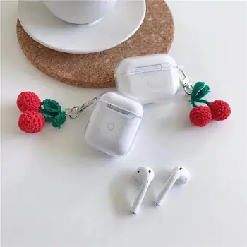 Višnje medvjed Bežične Bluetooth slušalice, torbica za AirPods 1/2 crtani silikonske slušalice, zaštitna torbica za AirPods Pro