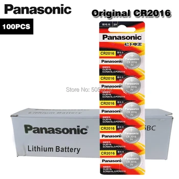 100 kom./lot PANASONIC Original CR2016 Button Cell Baterija 3V lithium baterije CR 2016 za vrijeme igračke računalni kalkulator za upravljanje