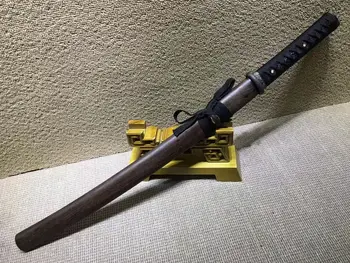 Kvalitetni Japanski Palisander T10 Glina Kaljeni Chokuto Wakizashi Ninjato Mač Full Tang