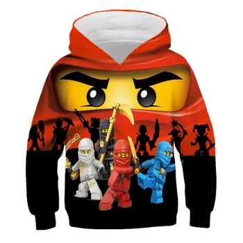4-14 Godina Beba Dječak Majica Dijete Legoes Djeca Hoodies Ninjago Košulja Dugih Rukava Super Heroji Džemper Jongens Kleding