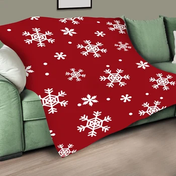 Božić Snowflower soft Sherpa runo mekana deka i kauč pliš tanak pokrivač veo posteljina za djecu poklon za Novu godinu 2021