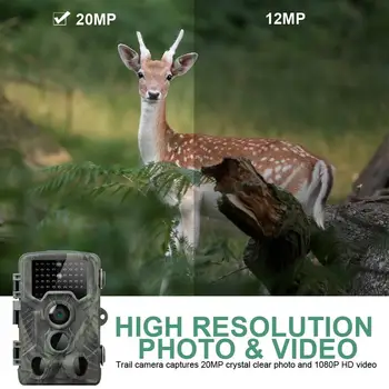 20MP Hunting Trail Camera HD 1080P Infared Wildlife Scouting Cam infracrvena kamera 0.3 s Trigger Time Wildlife Photo Trap