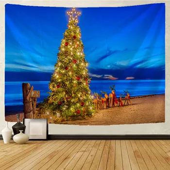 Božićno drvce Mandala makrame hipi zidna tapiserija boho dekor čarolije tapiserija