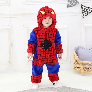 2020 Zima kućna odjeća Baby Boy odjeća 0-2T novorođene dječake klizači toplo Onesie runo Spider-Man odjeća Baby Boy