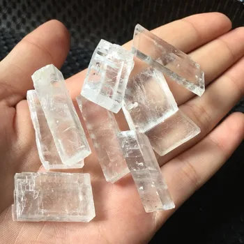 50 g Prirodni male veličine kvadratnom kalcit kamenje islandski шпат quartz Crystal rock energija mineralni uzorak ozdravljenja