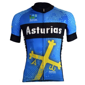 Asturias Cycling Jersey Suit ljetne majice kratkih rukava Muška odjeća maillot Bicycle Jersey Kits Ropa Ciclismo Mtb Cycling Set