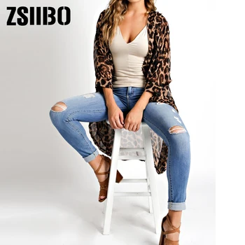 2019 zima velika veličina kardigan žene leopard dugi rukav košulje za žene jesen odjeća plus size ženska odjeća