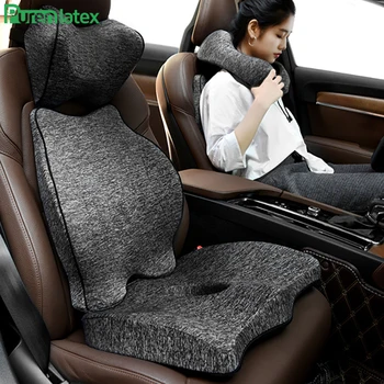 Purenlatex Car Pillow Auto Seat Jastuk Memory Foam ortopedski jastuk za uredske jastuk jastuk trtice išijas olakšanje bolova u leđima
