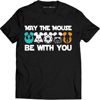 Neka miš će biti s vama smiješno košulja ljubitelji Star wars fan film Mike