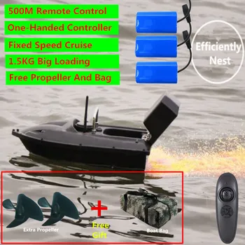 Upgrade One Key Fixed Speed Cruise Wireless Intelligent Remote Control Fishing Boat 500M Night Light Lure Ribolov RC Bait Boat