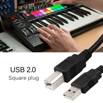 Crna glazbena tipkovnica USB 2.0 kabel посеребренный za Novation LaunchKey 61 49 25 brojčana tipkovnica kompaktni MIDI kontroler