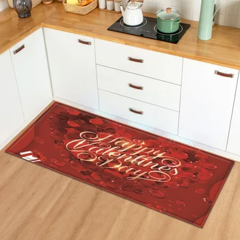 Kuhinja mat Home Printed valentine ' s Day Pattern pod tepih dekoracija spavaće sobe, ulazni tepih Predsoblje Kupaonica protuklizni tepih
