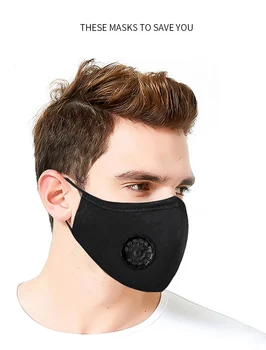 Filter Moda Prati Reusable Maska Protiv Zagađenja Usta Respirator Prašinu Maske Pamuk Unisex Usta Муфель Crna