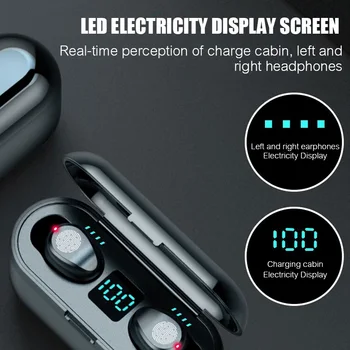 F9 bežične Bluetooth slušalice V5. 0 TWS slušalice stereo auto par Sport slušalica slušalice hrana za IOS, Android