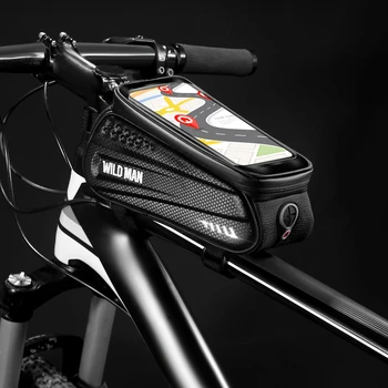 WILD MAN Bicycle Torba za Bicikl odijelo vodootporan reflektirajućim 6.5 in torbica za telefon Držač zaslon osjetljiv na dodir Biciklistička torba MTB pribor za bicikle