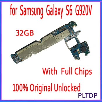 S punim čipovima za Samsung galaxy S6 G920F G920P G920V G920A G920T G920I matična ploča 32G originalna разблокированная tiskana pločica testiran